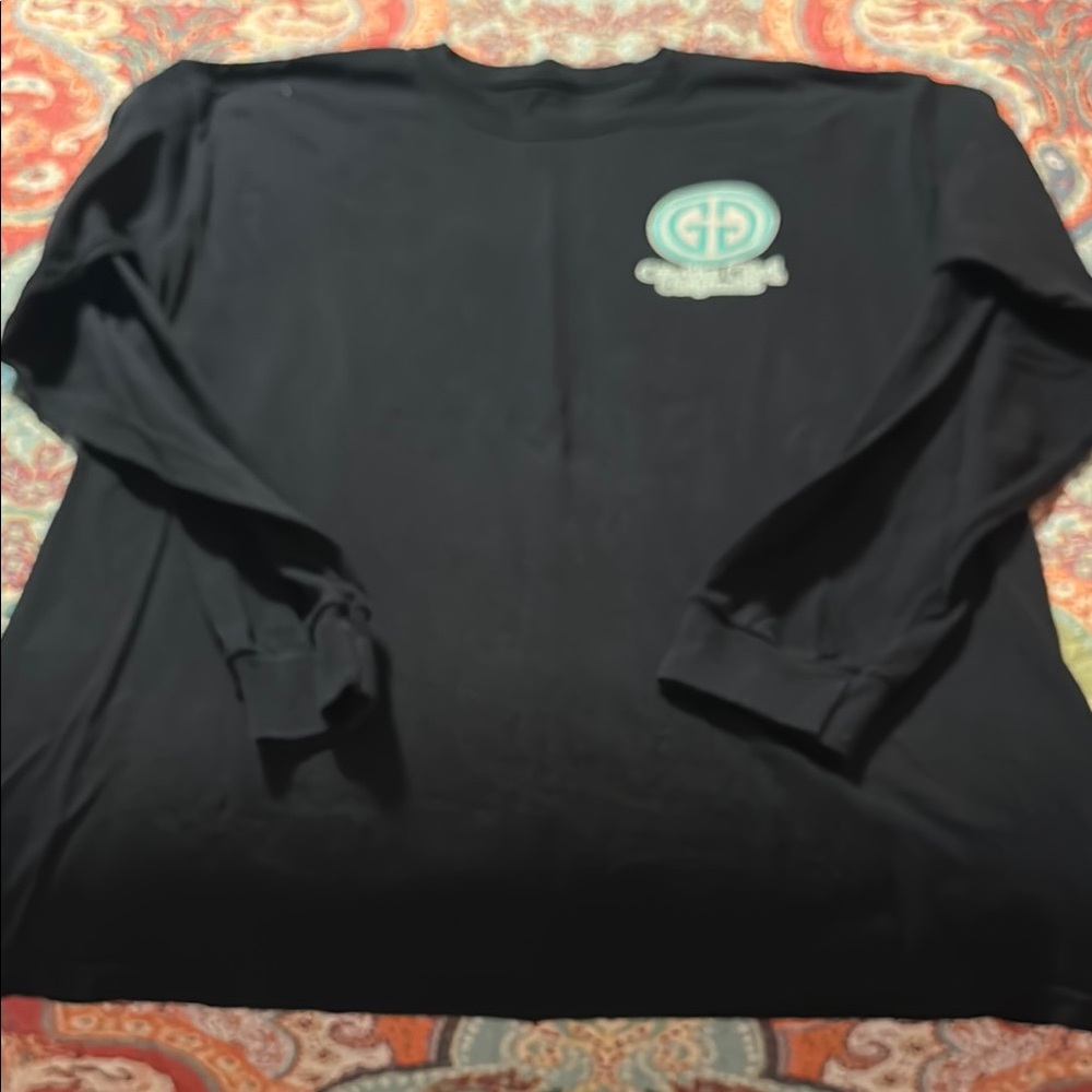Black Long Sleeve Shirt with Logo